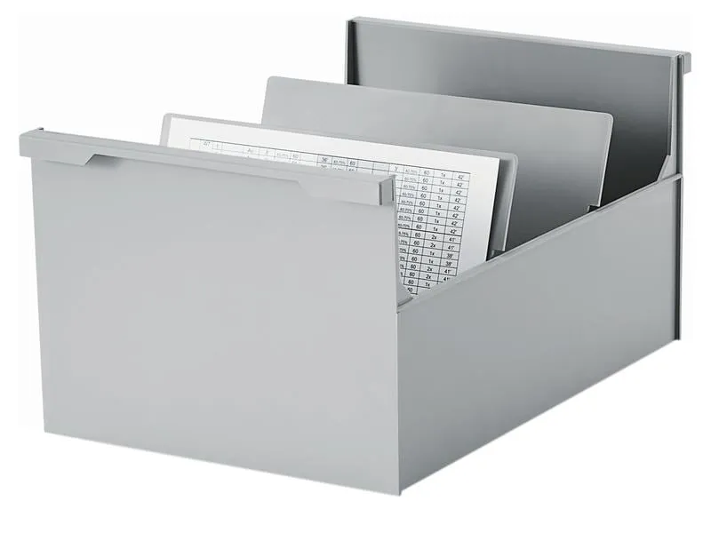 Styro Karteibox quer A5, Grau