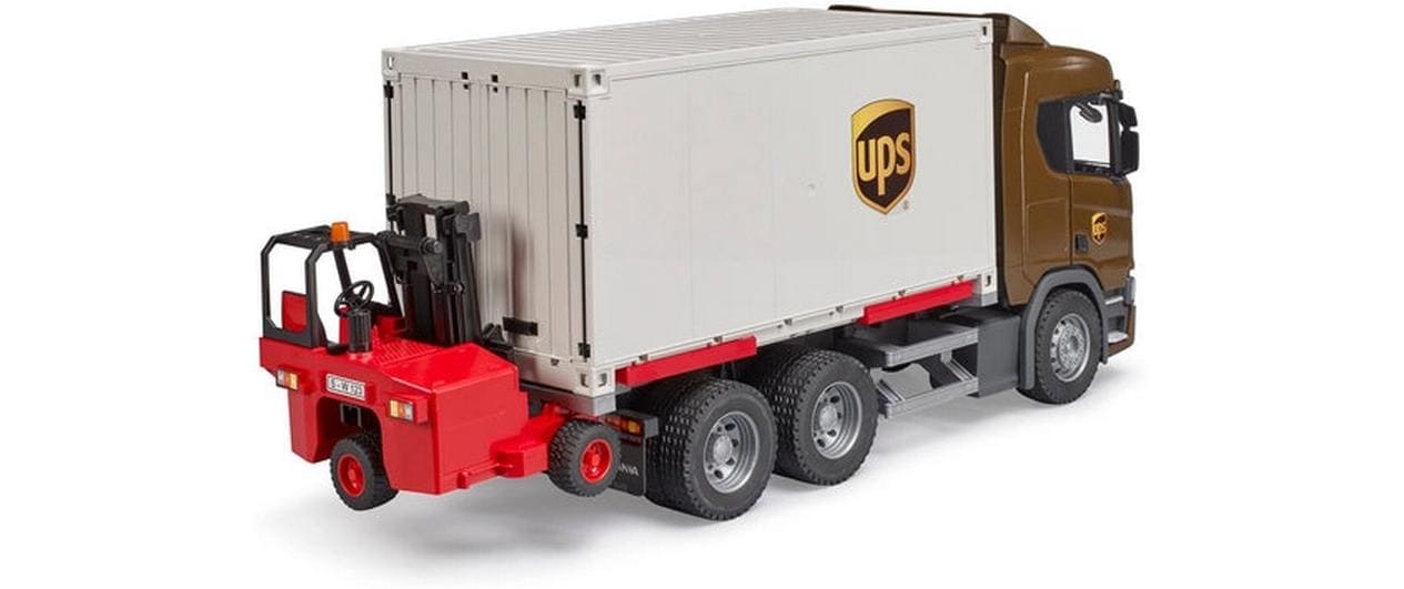 Bruder Spielwaren SCANIA Super UPS Logistics Truck