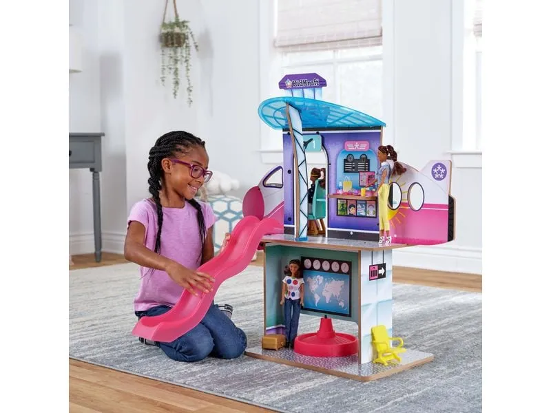Kid Kraft Puppenhaus 2-in-1 Flughafen und Jet Kid Kraft Puppenhaus 2-in-1 Flughafen und Jet