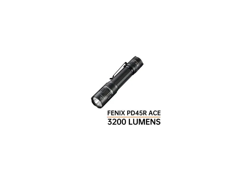 Fenix Taschenlampe PD45R ACE 3200 lm 6000 mAh Akku Schwarz