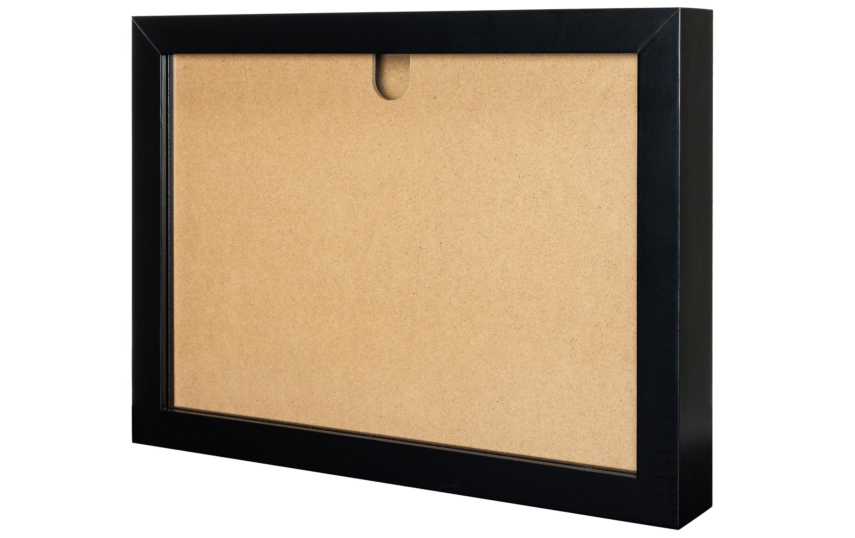 COCON Bilderrahmen für Kinderzeichnungen 35 x 26 x 5 cm, Schwarz