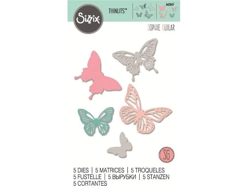 Sizzix Stanzschablone Schmetterlinge , Blatt