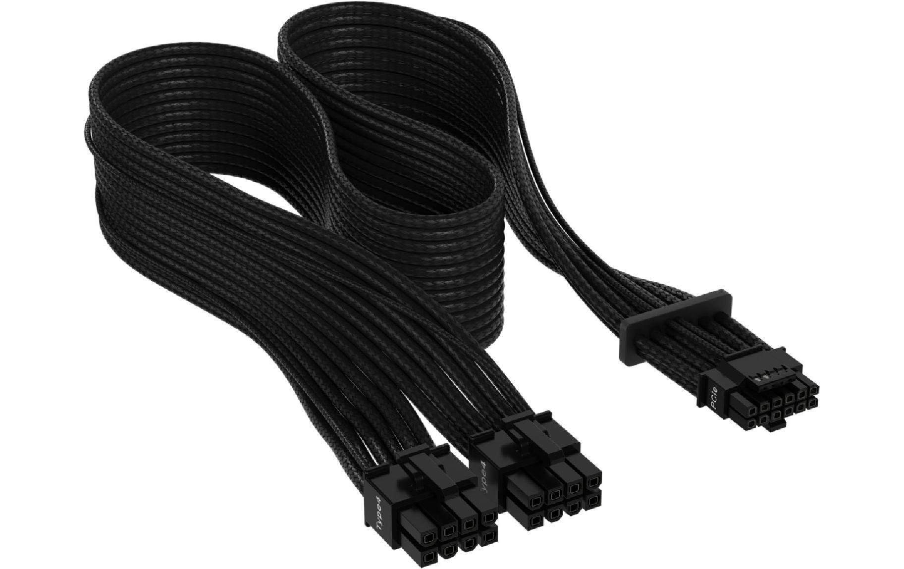 Corsair Premium 12+4-Pin 12VHPWR 600 W Kabel Schwarz Corsair Premium 12+4-Pin 12VHPWR 600 W Kabel Schwarz