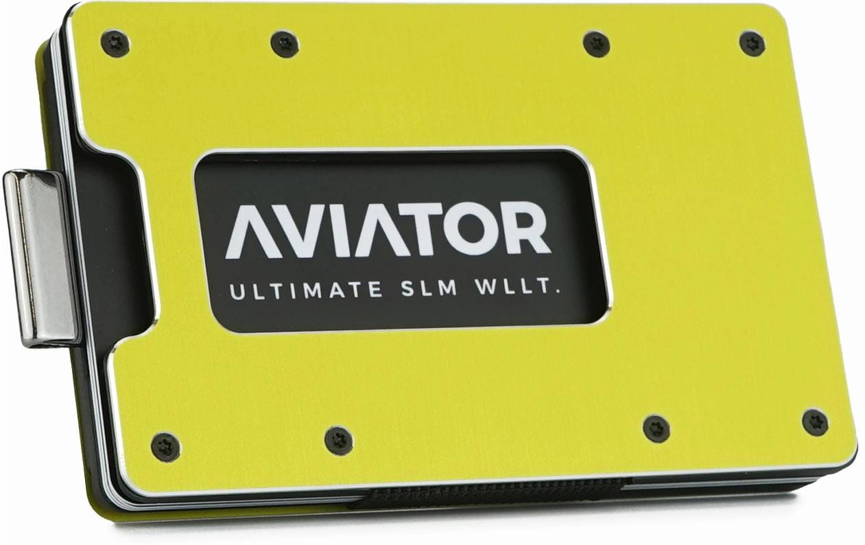 AVIATOR Wallet SLIDE AirTag electric lime