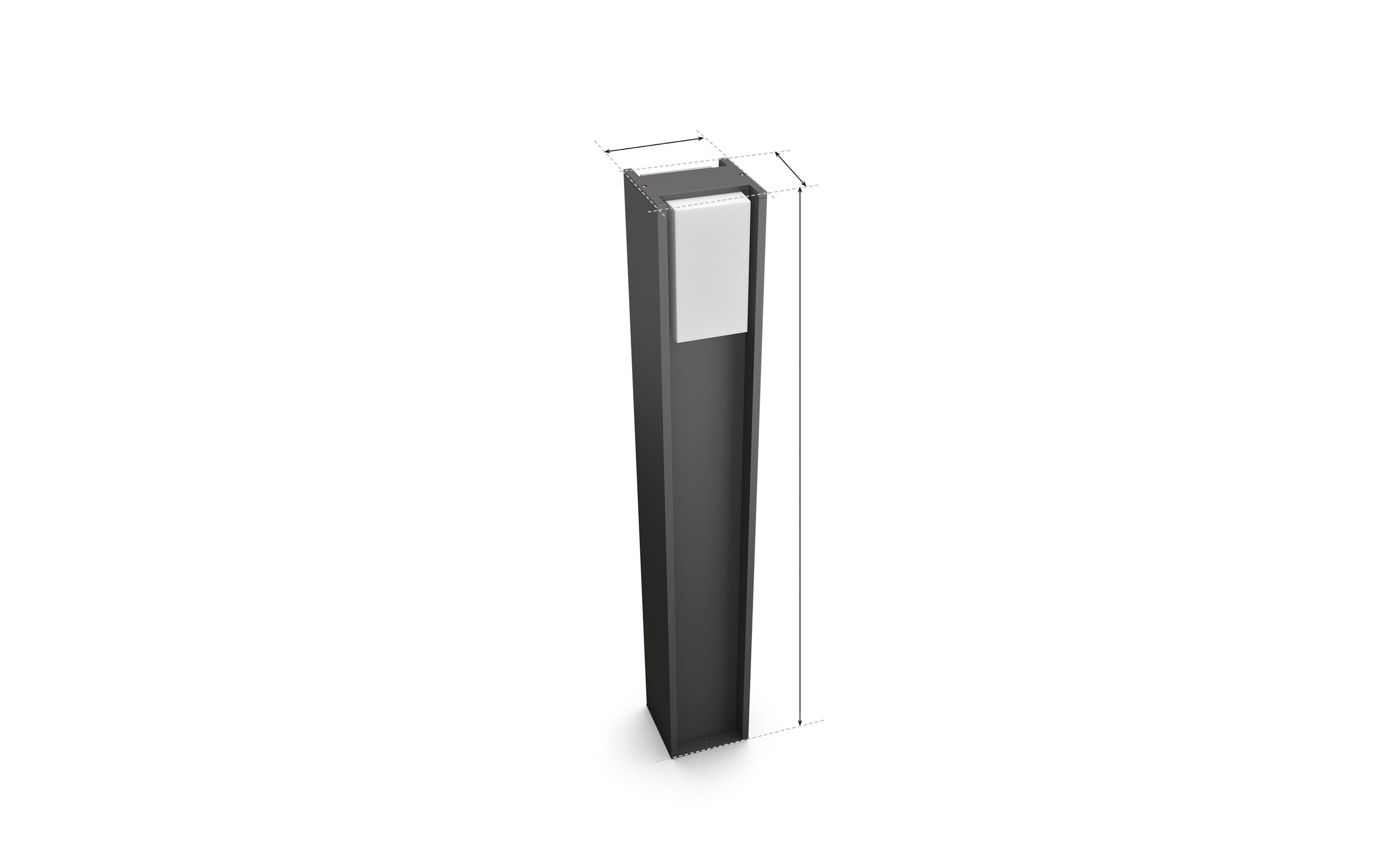 Philips Hue Gartenlicht Turaco 1100 lm Anthrazit