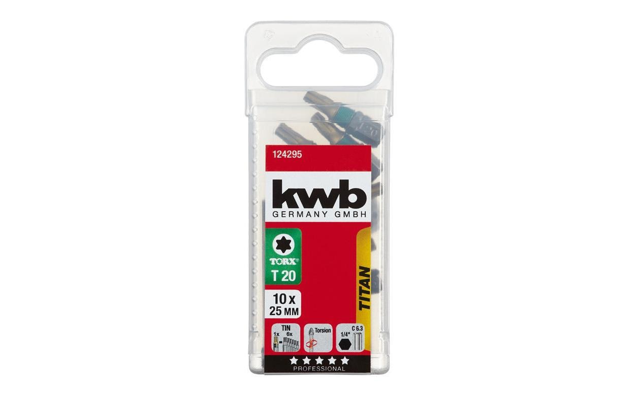 kwb Bit-Set Torx Titan T20 10-teilig kwb Bit-Set Torx Titan T20 10-teilig
