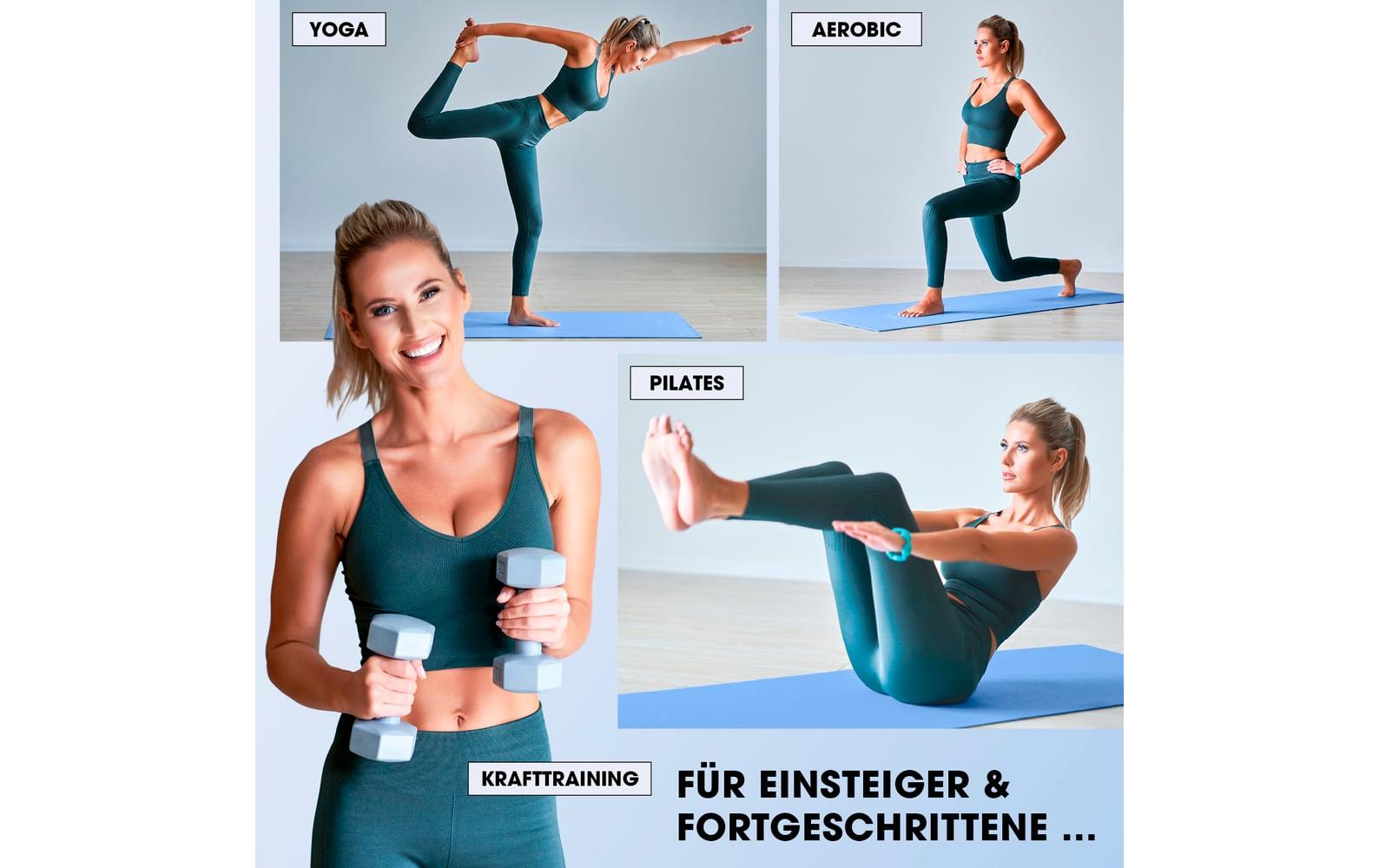 World Fitness Fitnessmatte Jivan 183 cm x 61 cm, Blau