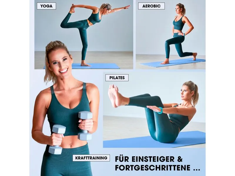 World Fitness Fitnessmatte Jivan 183 cm x 61 cm, Blau World Fitness Fitnessmatte Jivan 183 cm x 61 cm, Blau