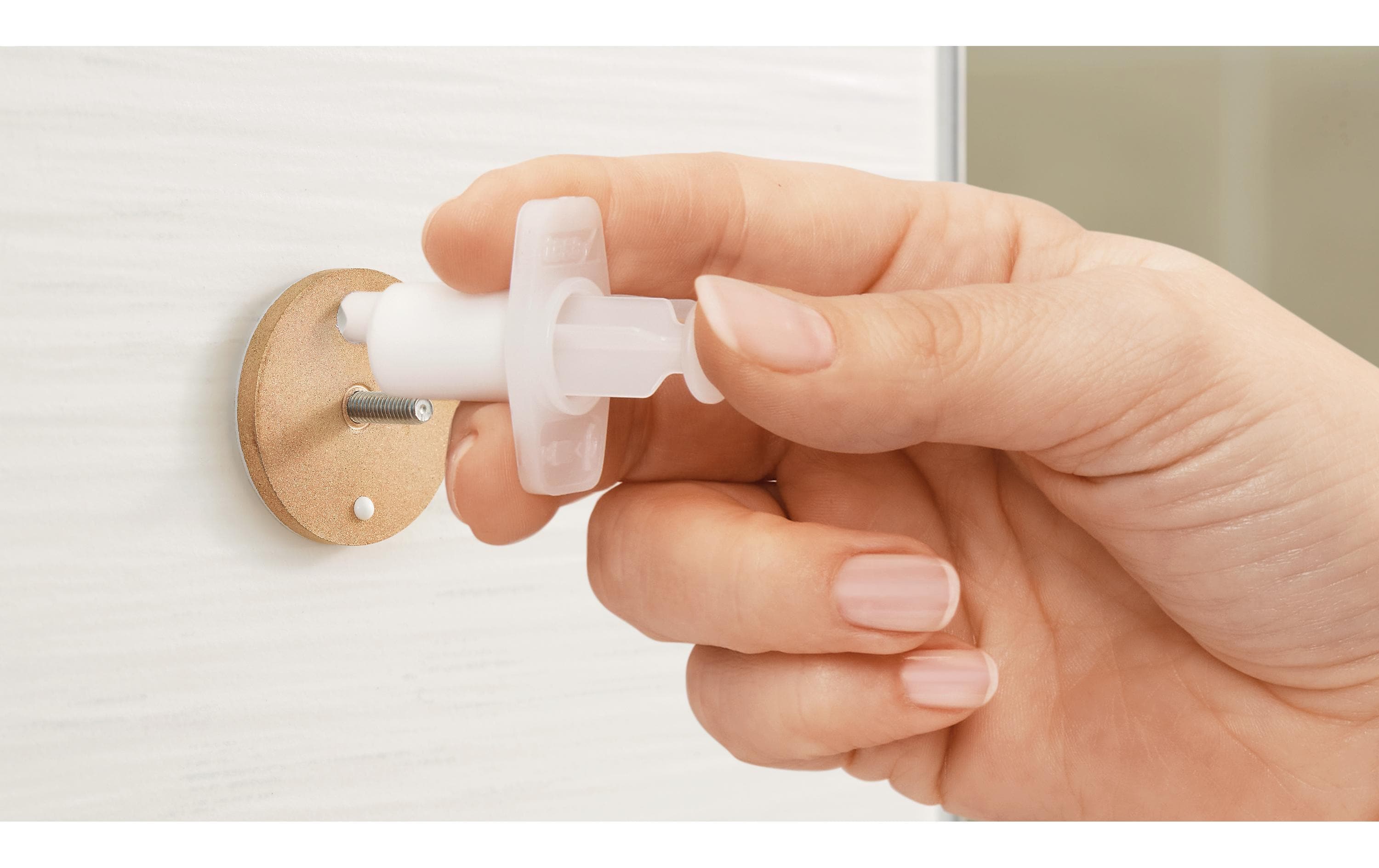 tesa Ablagekonsole Draad ohne Bohren, Silber