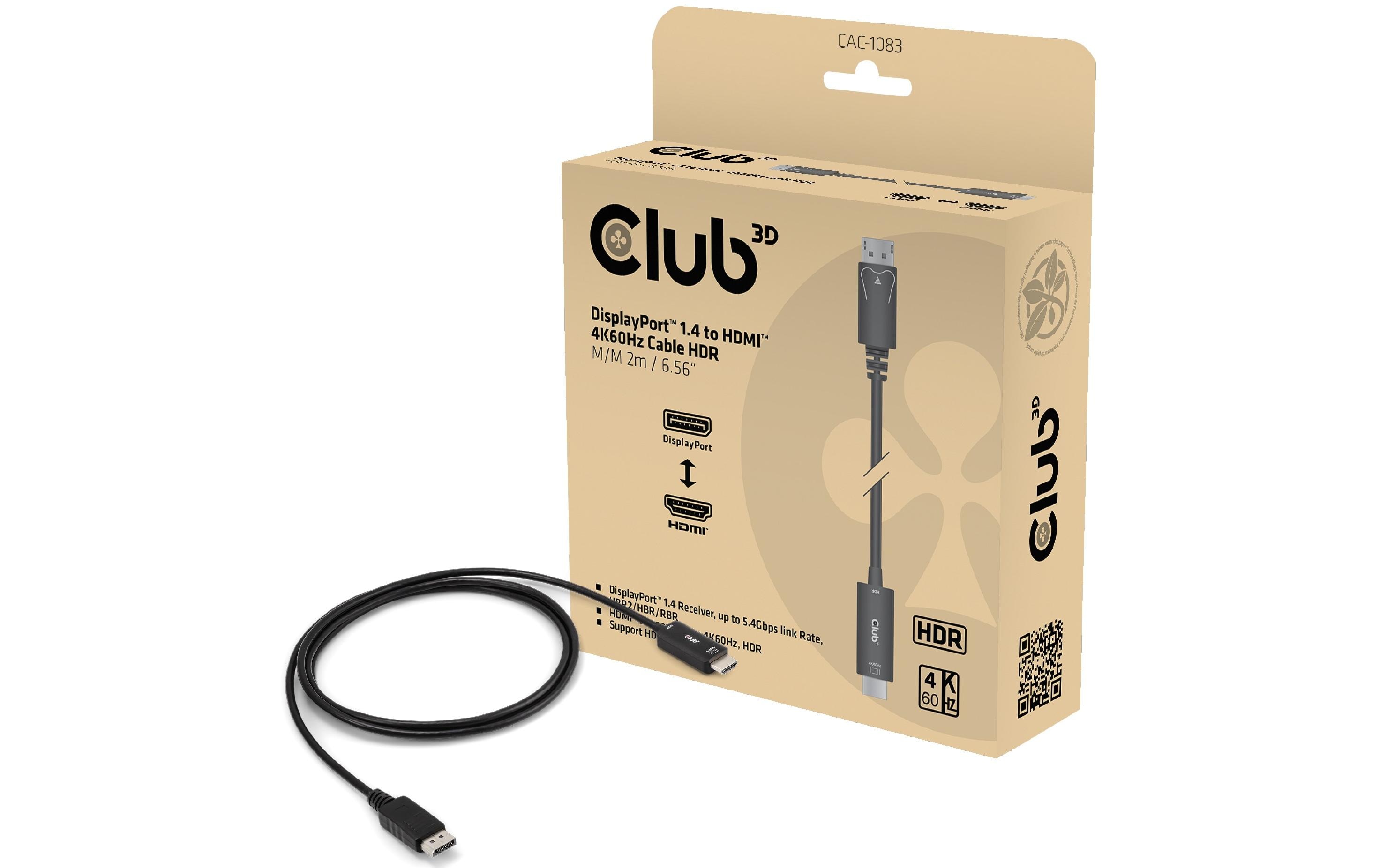 Club 3D Kabel CAC-1083 DisplayPort - HDMI, 2 m