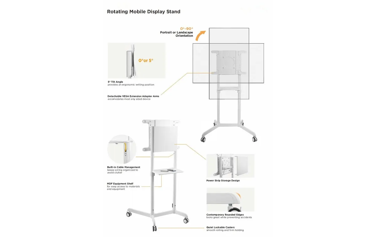 Audioraq TV-Trolley 37-70 Weiss Audioraq TV-Trolley 37-70 Weiss