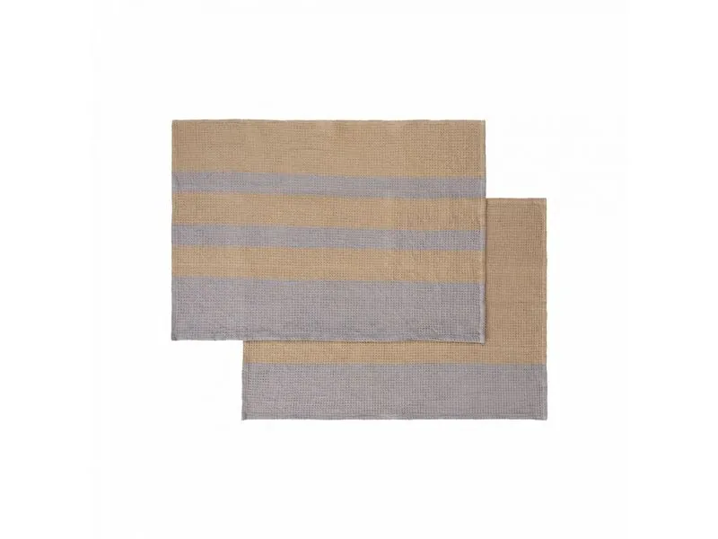 Blomus Geschirrtuch-Set Gano 2 Stück, Braun/Grau Blomus Geschirrtuch-Set Gano 2 Stück, Braun/Grau