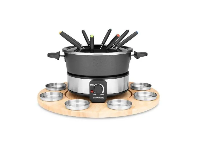 Gastroback Fondue-Set All-in-One 19 Teile, Schwarz Gastroback Fondue-Set All-in-One 19 Teile, Schwarz