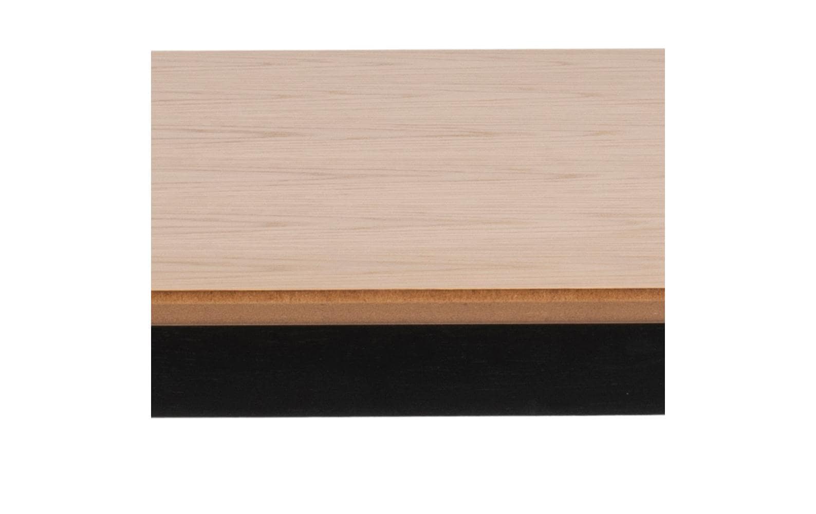 AC Design Tisch Roxby 120 x 80 x 76 cm, Nature/Schwarz