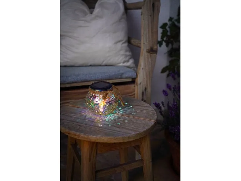 EGLO Leuchten Solar Windlicht Glas irisierend EGLO Leuchten Solar Windlicht Glas irisierend