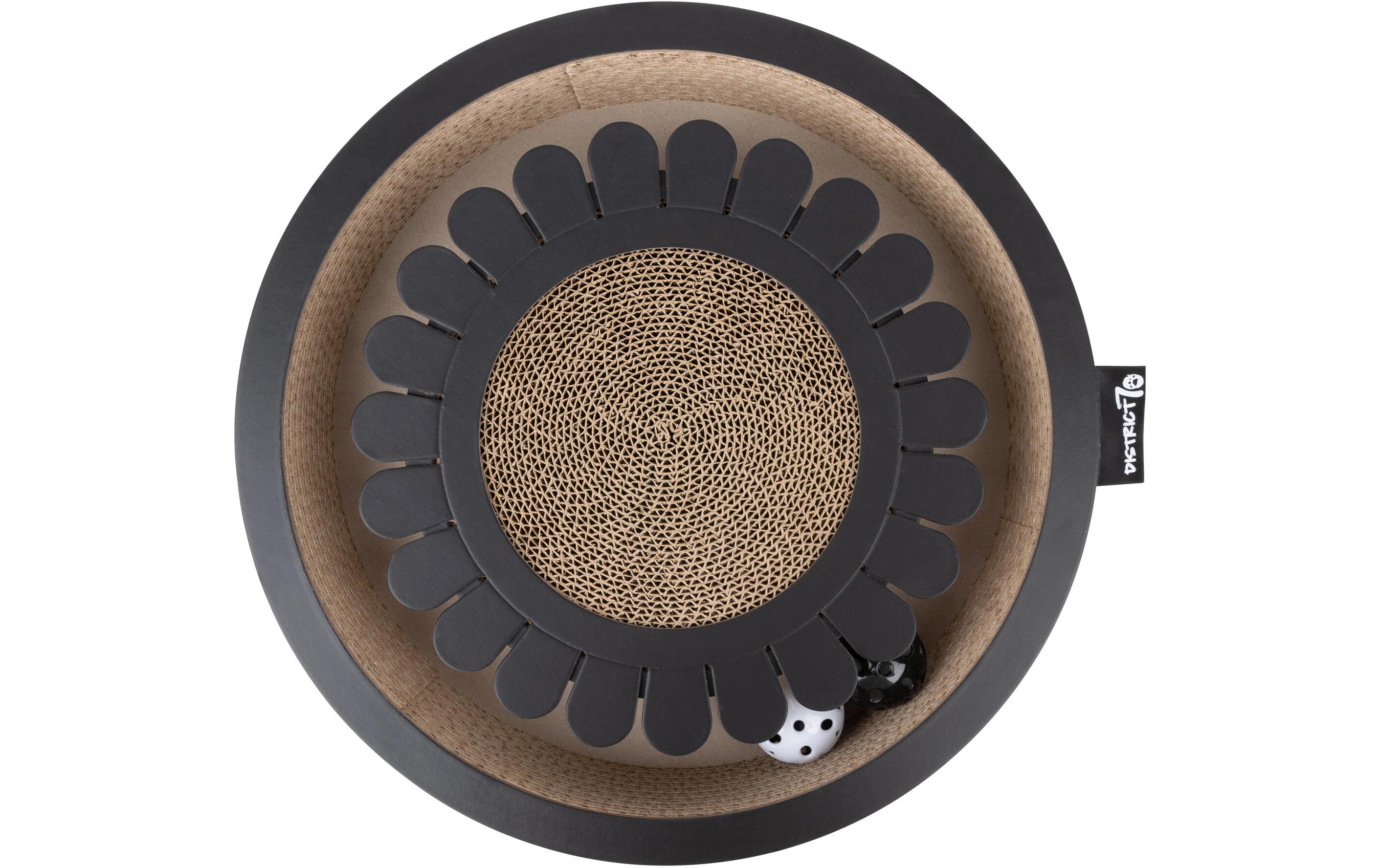 District 70 Katzen-Spielzeug Spielboard Bloom Black, 32 x 32 x 6 cm