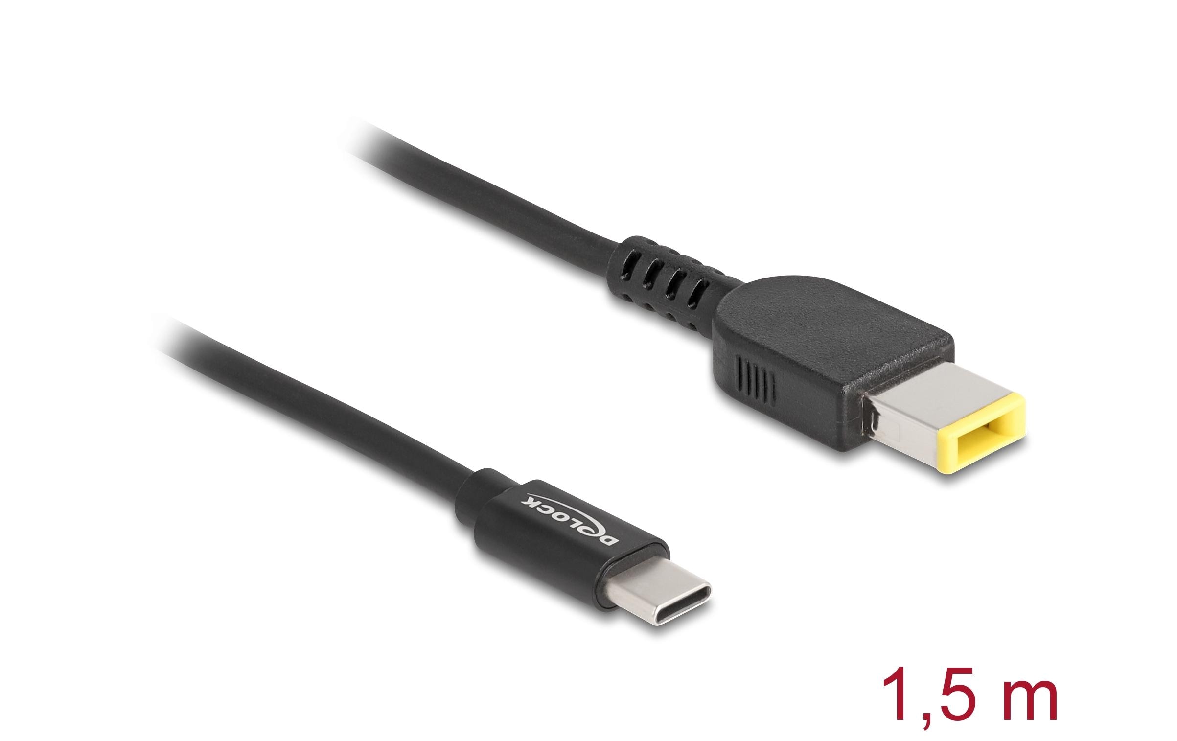 Delock Ladekabel USB-C zu Lenovo 11.0 x 4.5 mm Stecker 1.5 m Delock Ladekabel USB-C zu Lenovo 11.0 x 4.5 mm Stecker 1.5 m