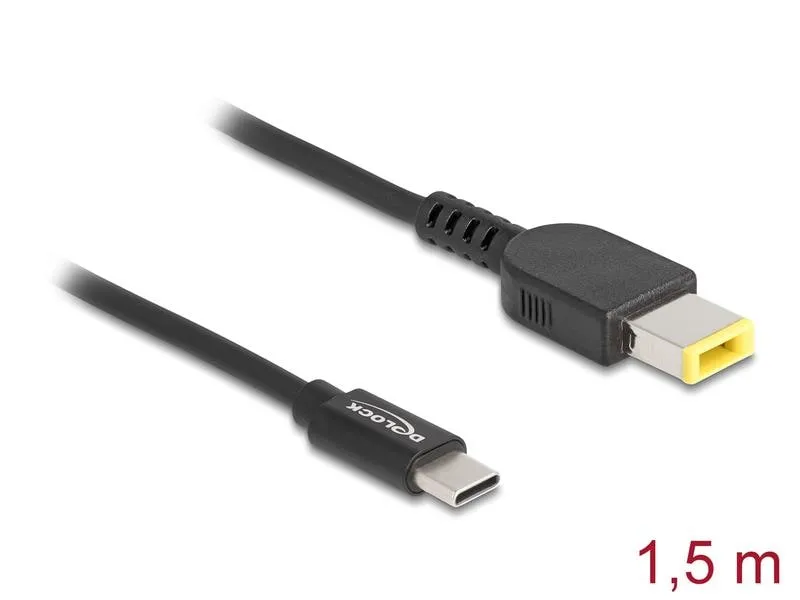 Delock Ladekabel USB-C zu Lenovo 11.0 x 4.5 mm Stecker 1.5 m Delock Ladekabel USB-C zu Lenovo 11.0 x 4.5 mm Stecker 1.5 m