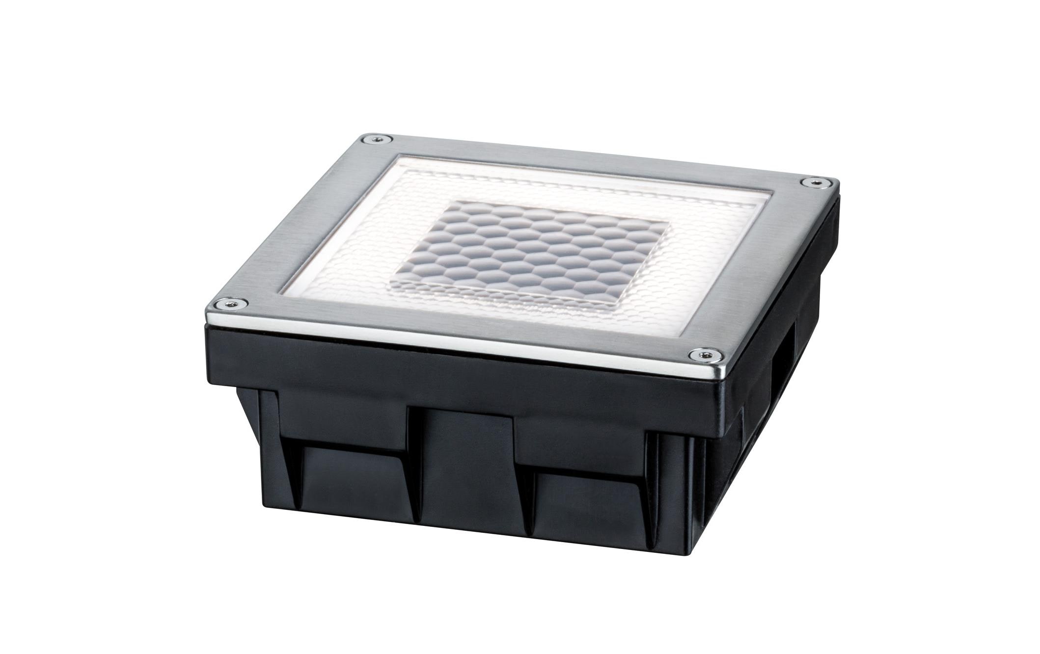 Paulmann Wegeleuchte LED Solar Cube, 0.24W, 2700K, Edelstahl Paulmann Wegeleuchte LED Solar Cube, 0.24W, 2700K, Edelstahl