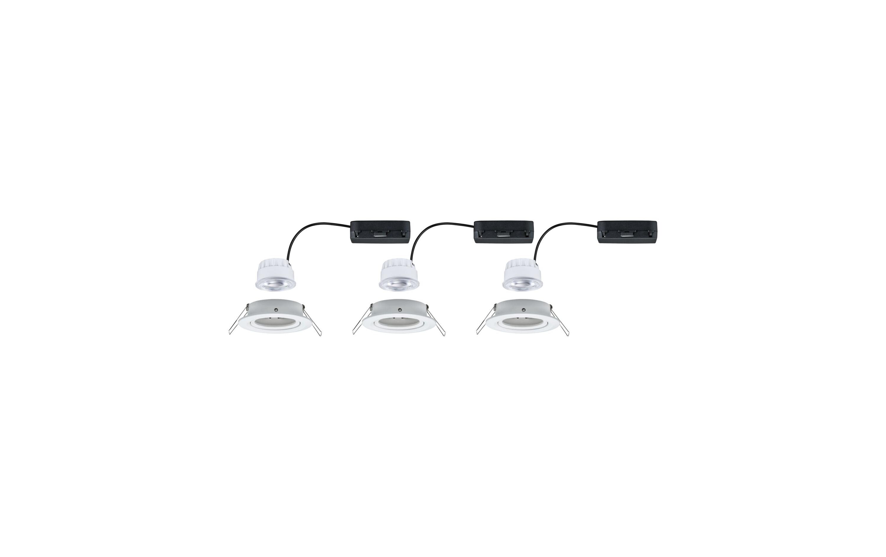 Paulmann Einbauleuchte LED Nova Plus 3-Set Weiss