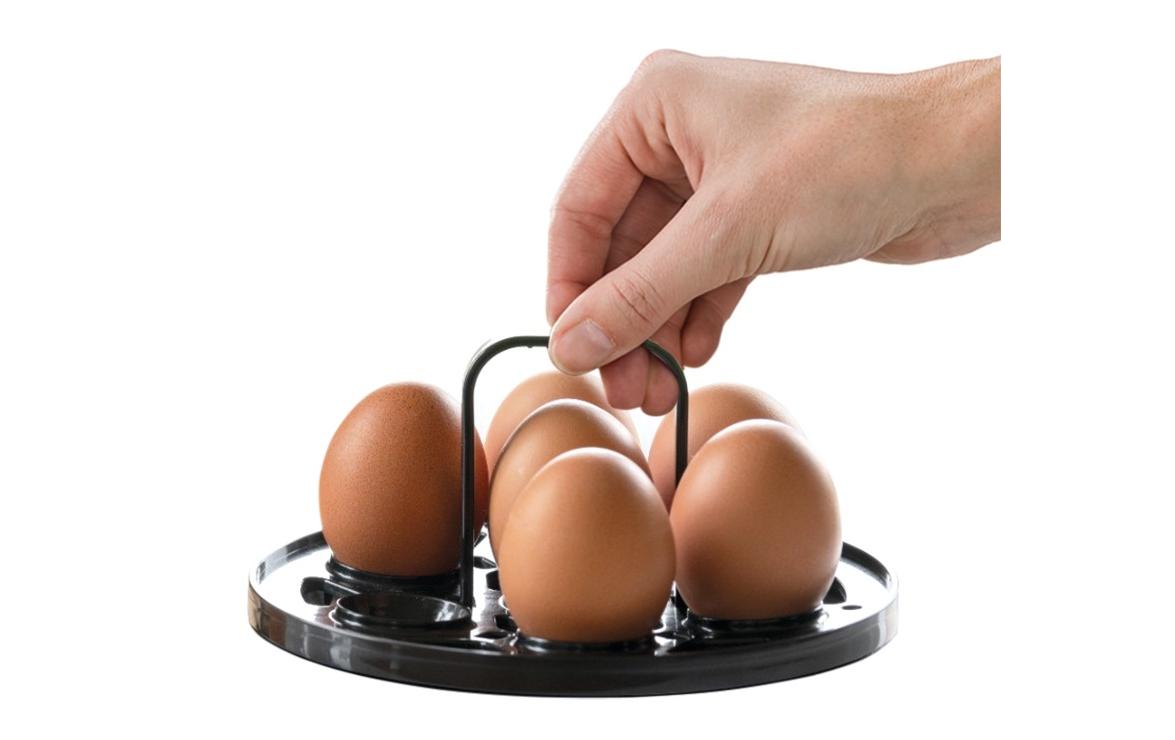 Koenig Eierkocher Steel Line Chrom/Schwarz