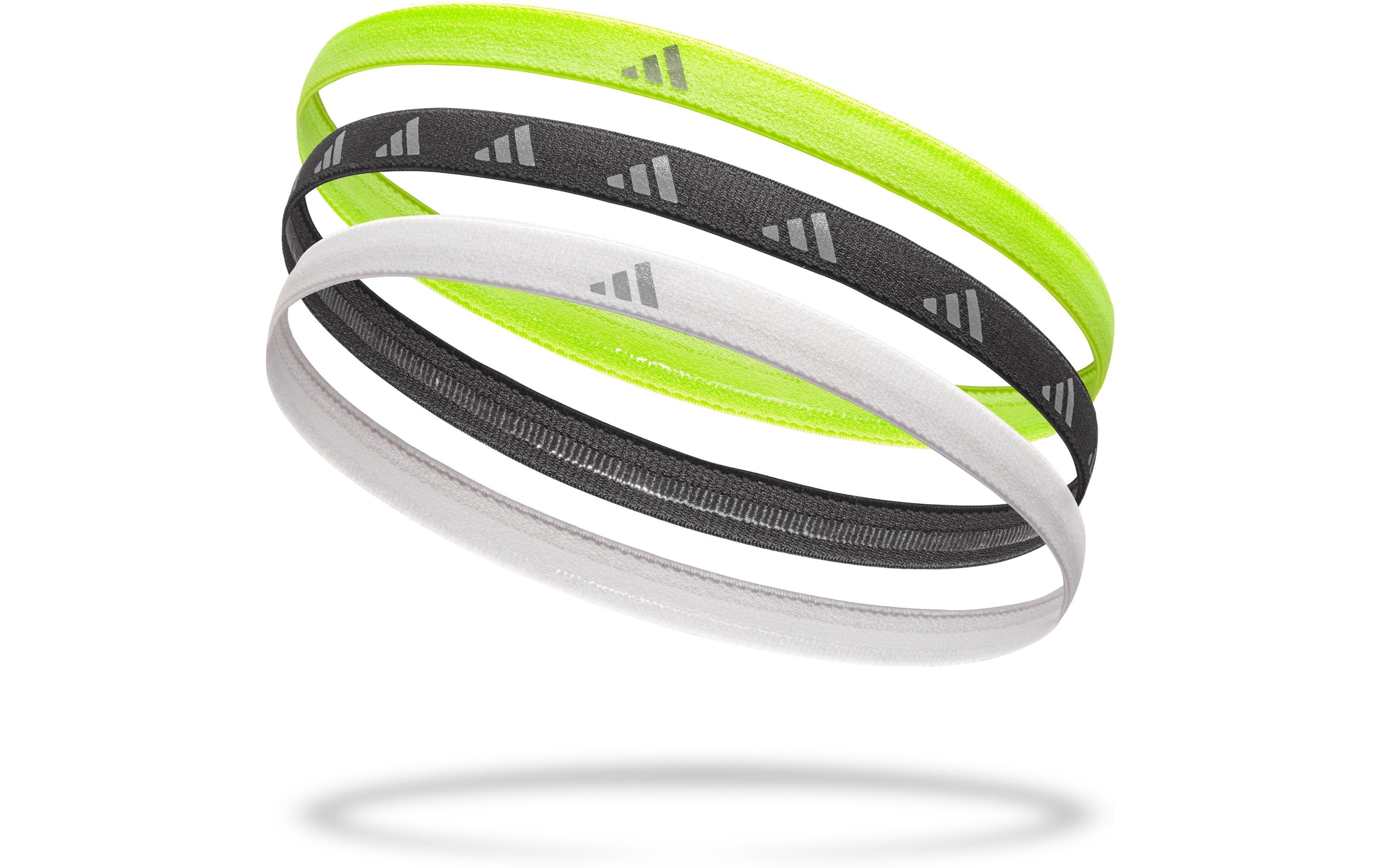 adidas Hairbands Lucid Lemon, Schwarz, Silber