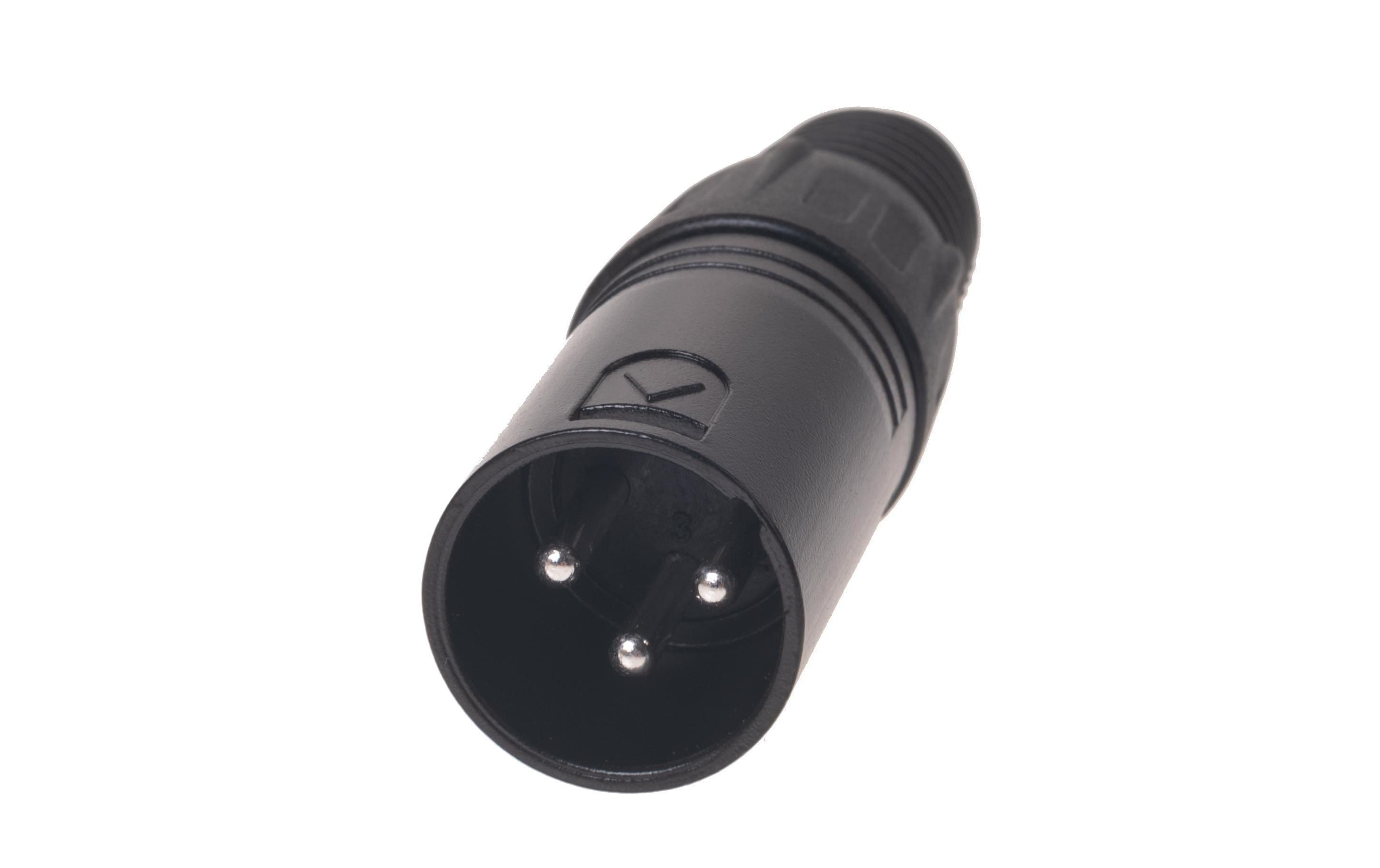 Bemero Stecker BC1001BK-M 3-Pol XLRm male Stecker Schwarz