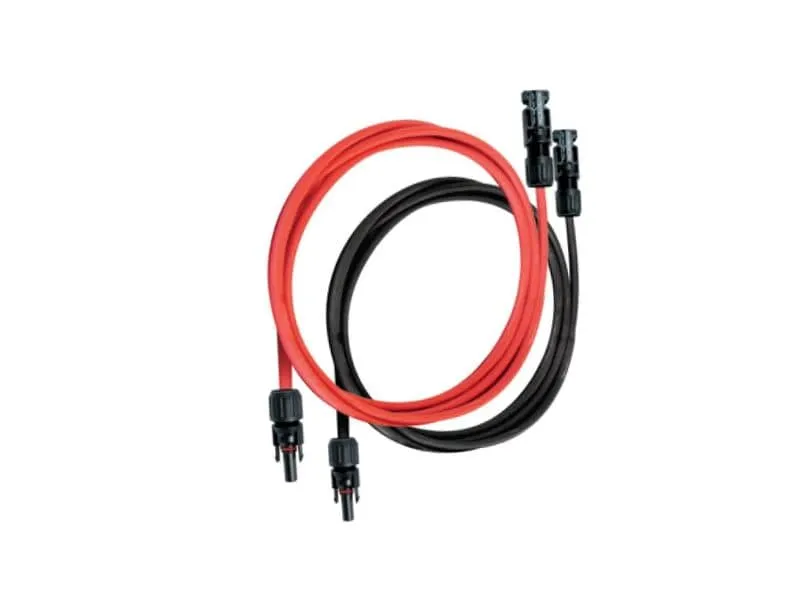 UNITECK Anschlusskabel Set 2 x 10m 4 mm^2 - Rot / Schwarz