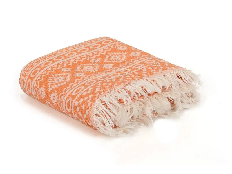 Foutastic Strandtuch Cicim Orange Foutastic Strandtuch Cicim Orange