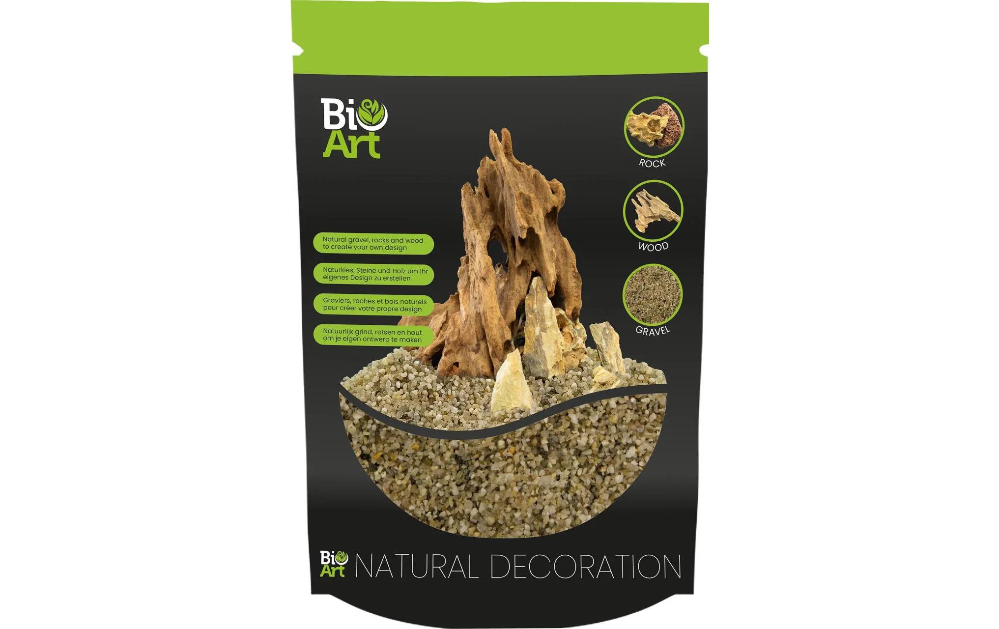 Bio Art Gravel Geel Naturkies Gelb, 800gr