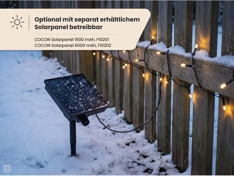 COCON Eiszapfen-Lichterkette LED Neutralweiss, 11.8 m COCON Eiszapfen-Lichterkette LED Neutralweiss, 11.8 m