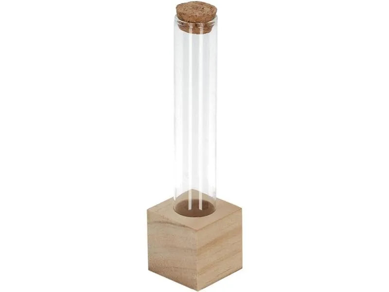 Esschert Design Vase Reagenzglas S 16.5 cm, Nature/Transparent Esschert Design Vase Reagenzglas S 16.5 cm, Nature/Transparent