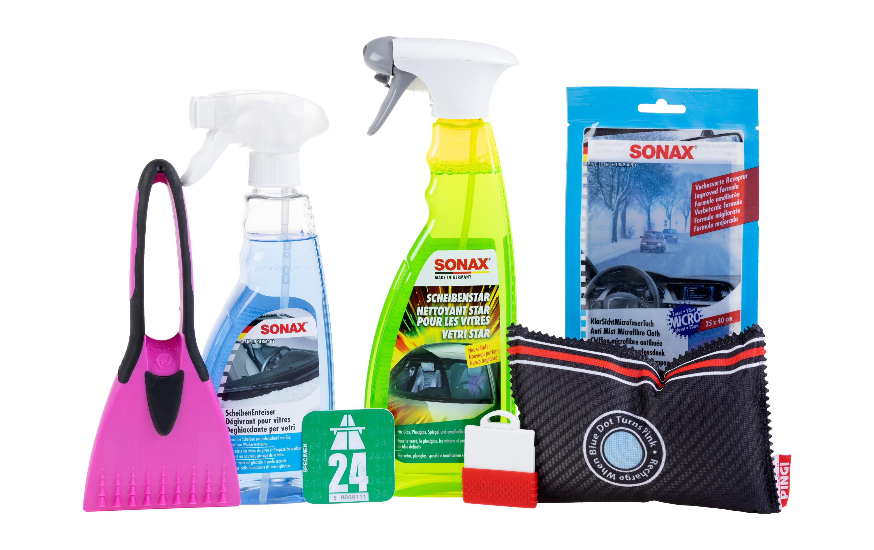 Sonax Auto Winterset mit Autobahnvignette 2024 Sonax Auto Winterset mit Autobahnvignette 2024