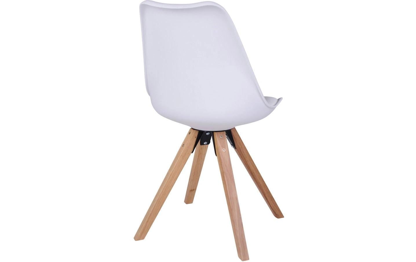 House Nordic Stuhl Bergen 2 Stück, 86 x 55 cm, Braun/Weiss