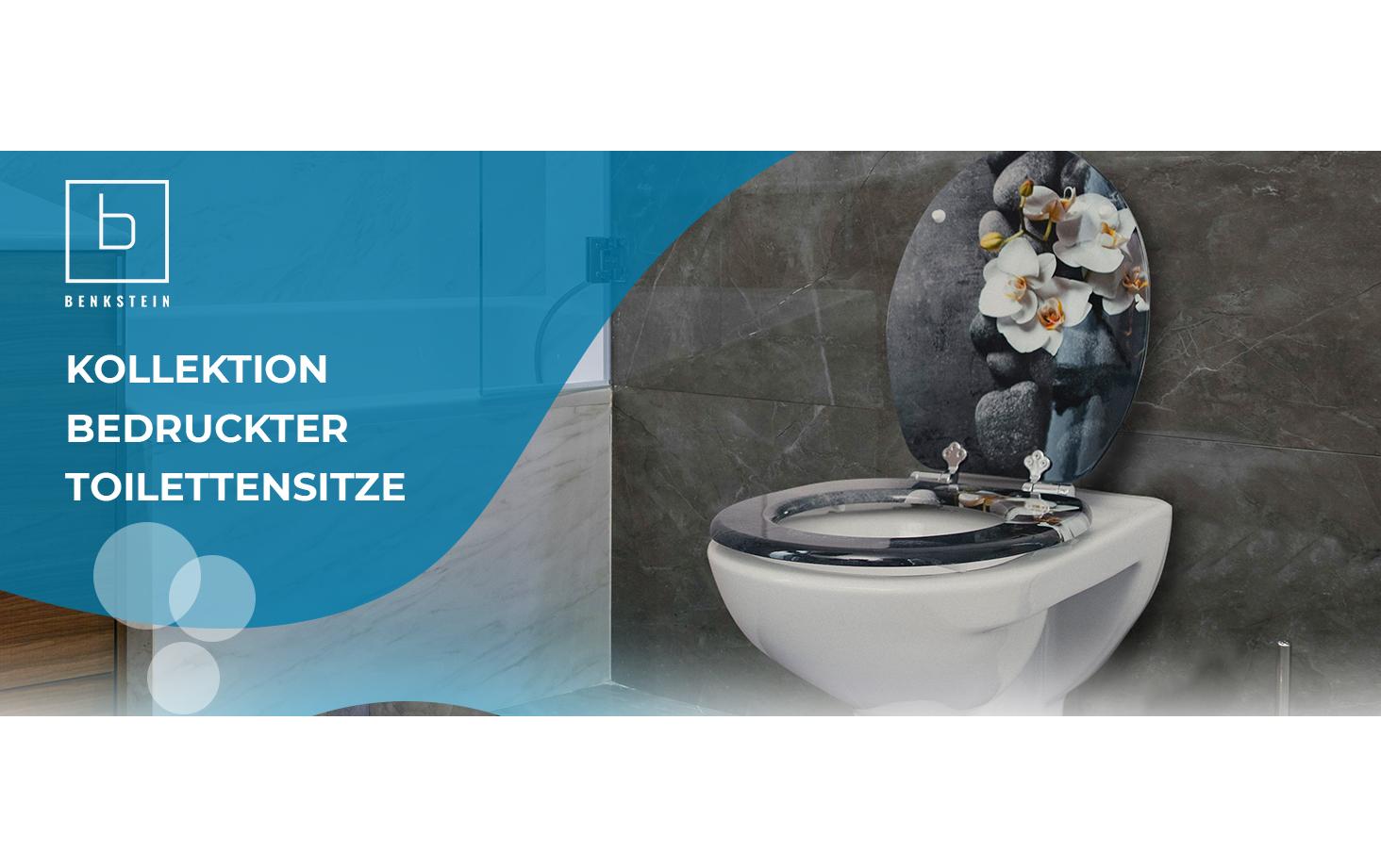 Benkstein Toilettensitz MDF, Dunkelgrau