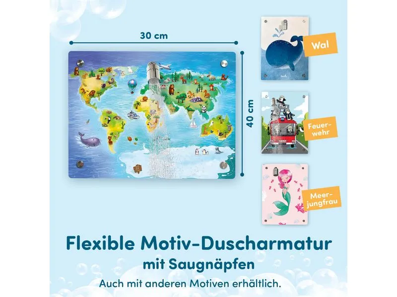 Fredis Kinderdusche Weltkarte 40 x 30 cm Fredis Kinderdusche Weltkarte 40 x 30 cm