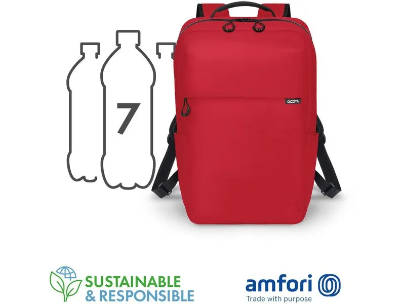 DICOTA Notebook-Rucksack Commuter 13-16 Rot