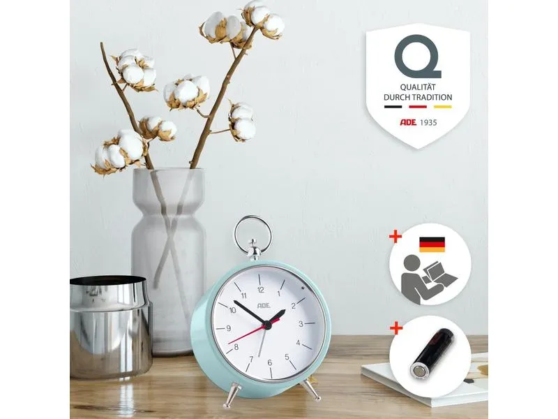 ADE Klassischer Wecker Retro Hellblau ADE Klassischer Wecker Retro Hellblau