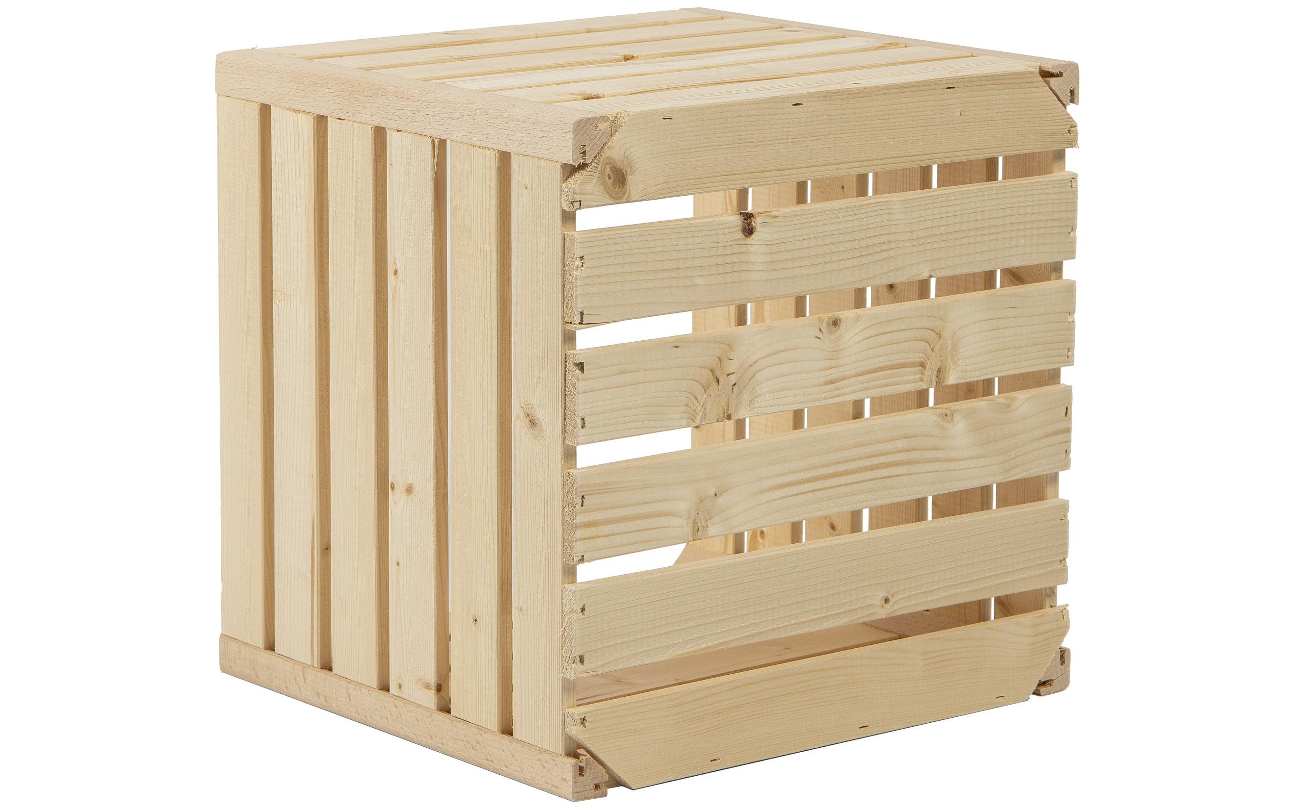 Holz Zollhaus Holzharasse A 35 x 35 cm schweizer Holz