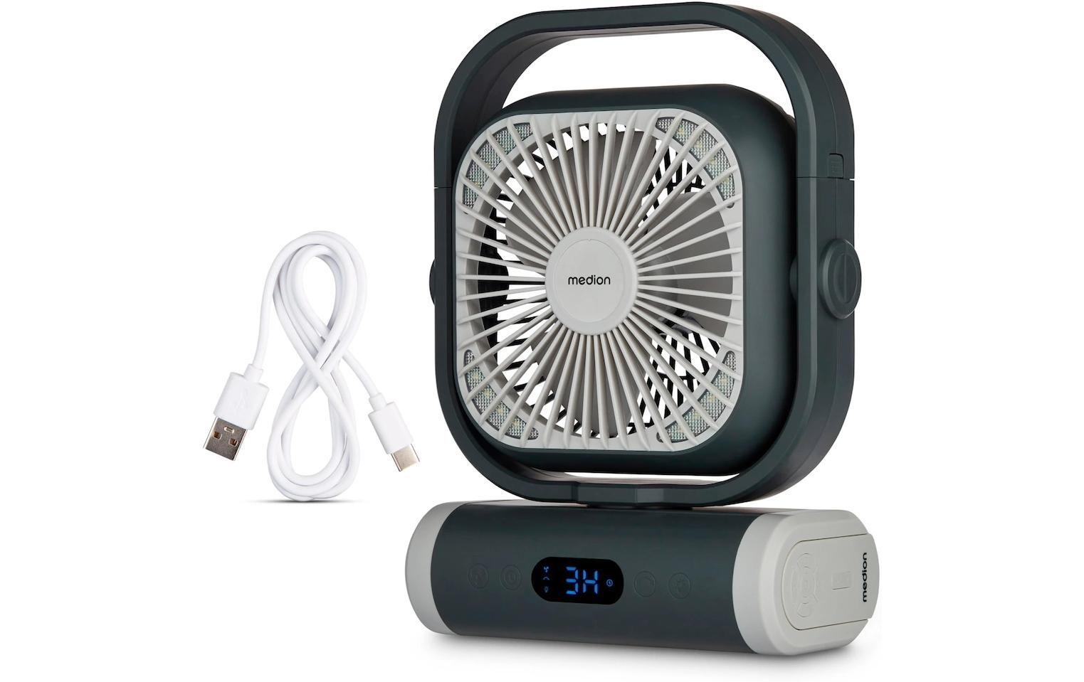 Medion USB-Ventilator Life Camping E10 TF Grau