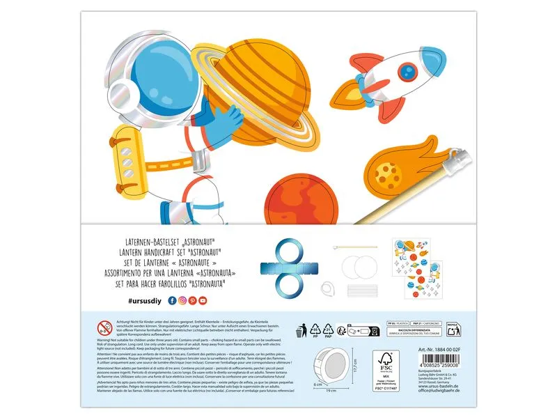 URSUS Laternen-Bastelset Astronaut URSUS Laternen-Bastelset Astronaut
