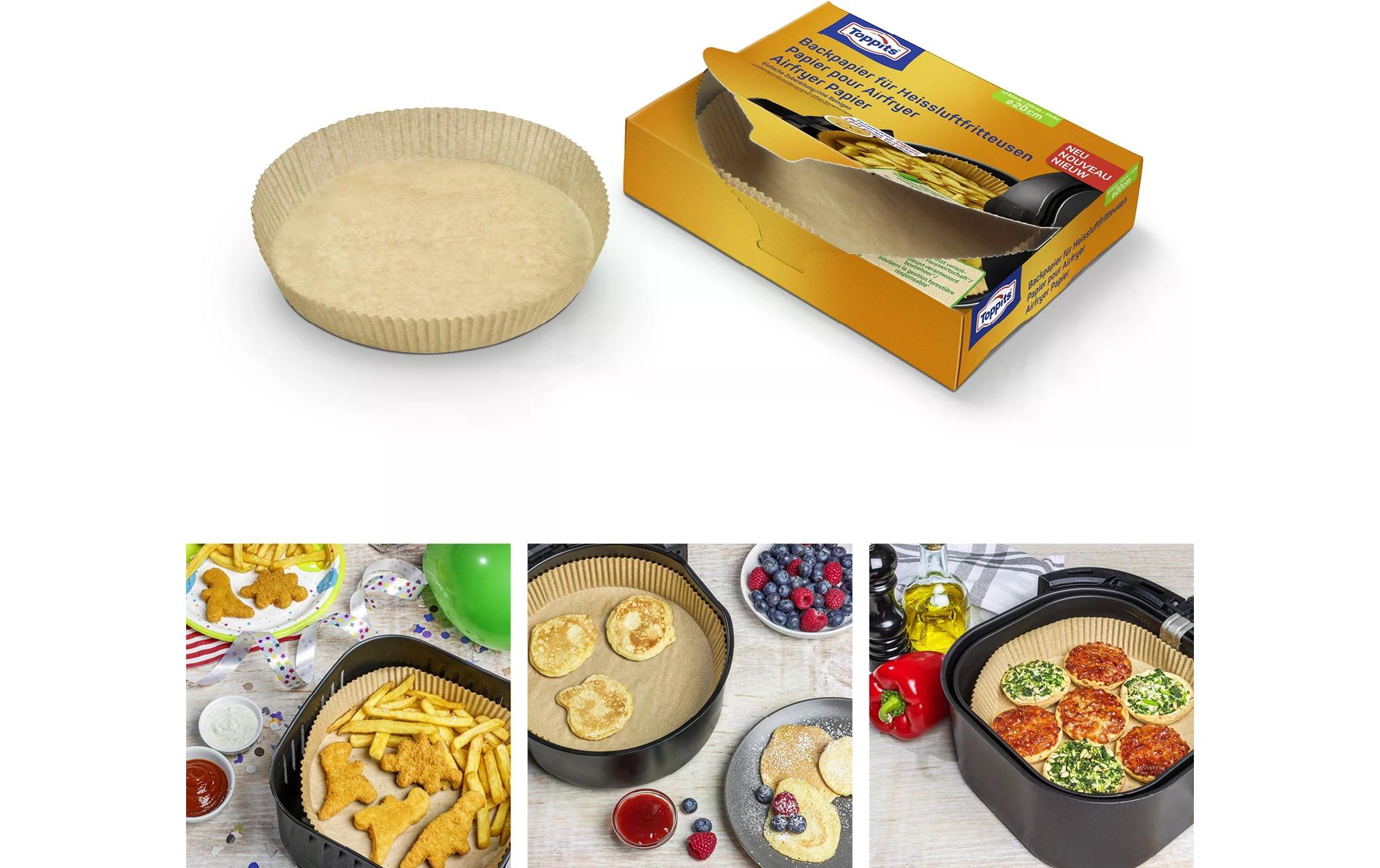 Toppits Backpapier Backpapier für Heissluftfritteusen 20 Stück Toppits Backpapier Backpapier für Heissluftfritteusen 20 Stück