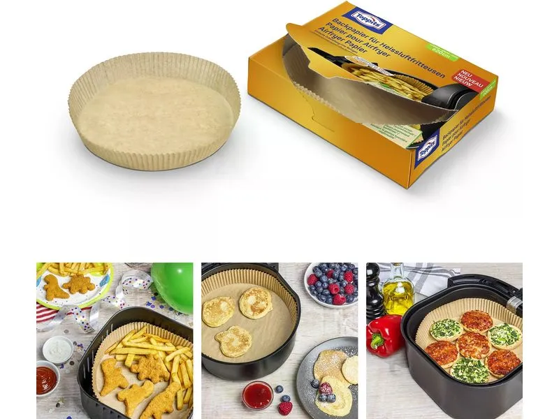 Toppits Backpapier Backpapier für Heissluftfritteusen 20 Stück