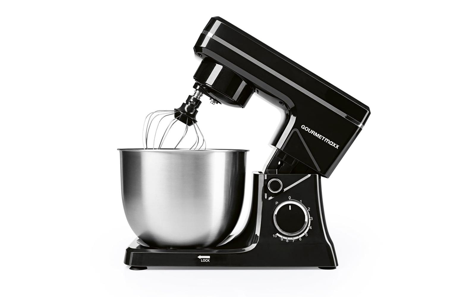 GOURMETmaxx Küchenmaschine 5-Teilig, 3-in1 Schwarz