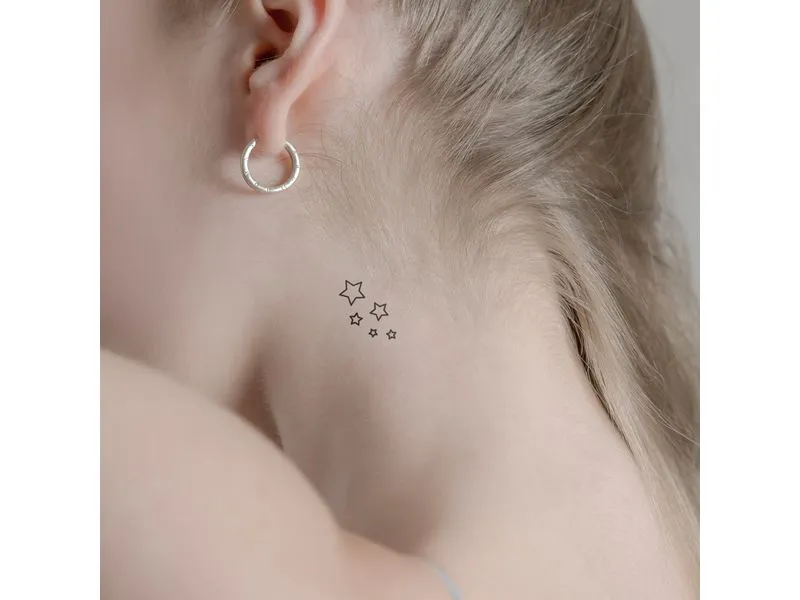 minink Tattoo Fünf Sterne Grösse: S (2.0 cm x 3.7 cm) minink Tattoo Fünf Sterne Grösse: S (2.0 cm x 3.7 cm)