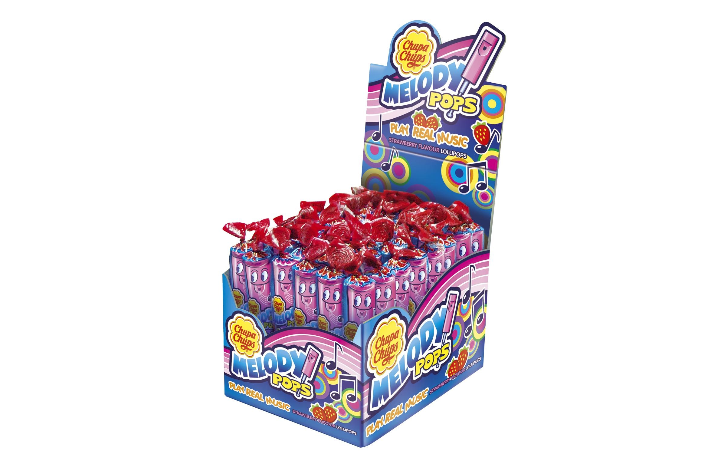 Chupa Chups Lollipop Melody Pops Erdbeer 48 x 15 g