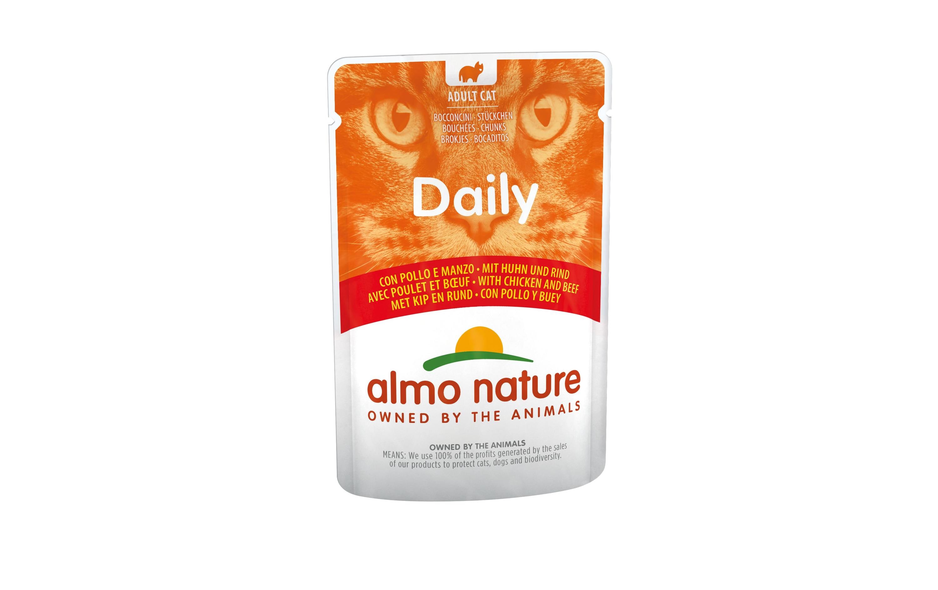 Almo Nature Nassfutter Daily mit Huhn und Rind, 30 x 70 g Almo Nature Nassfutter Daily mit Huhn und Rind, 30 x 70 g