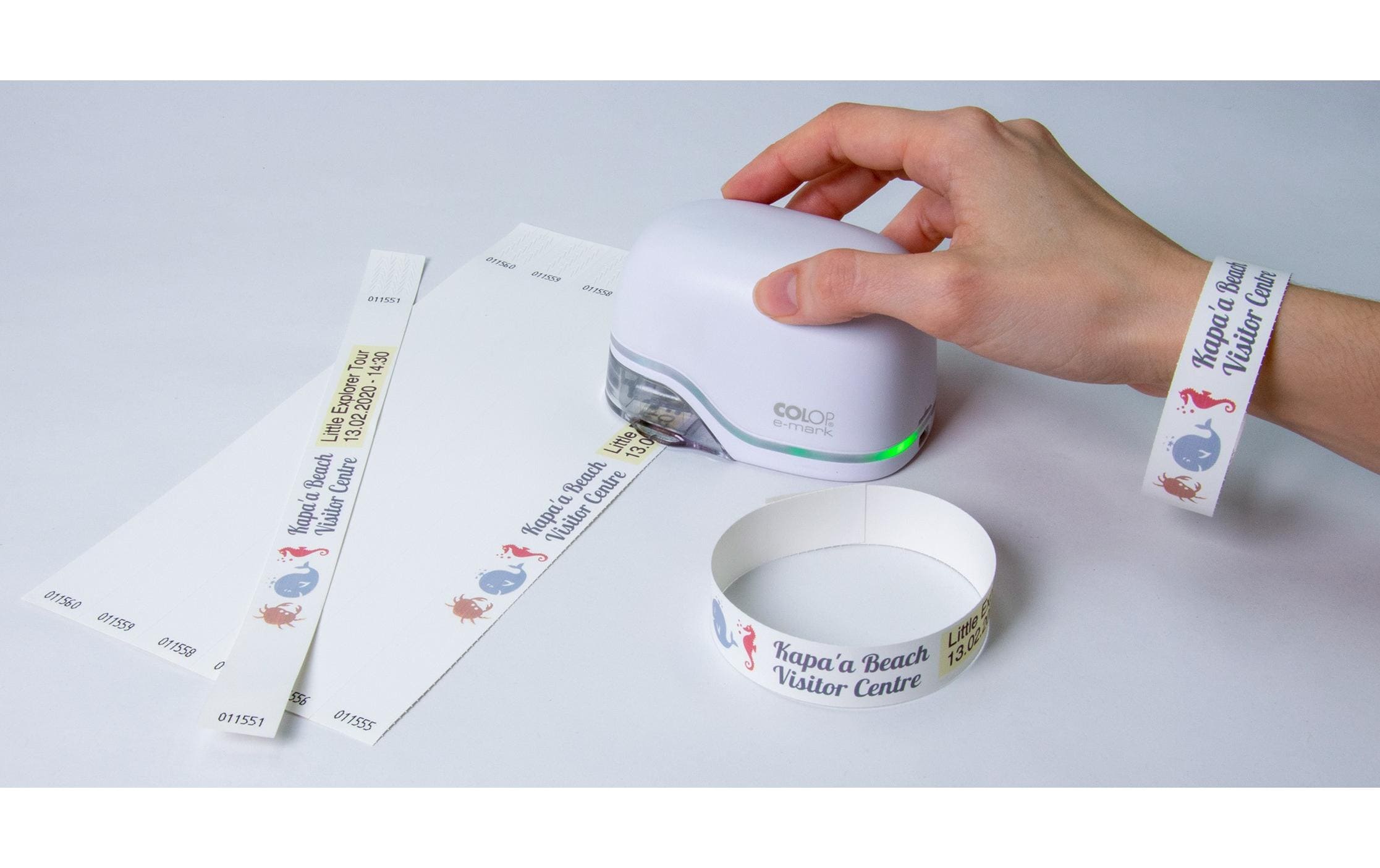 Colop Bastband e-mark Create Wristbands, 19 x 250 mm