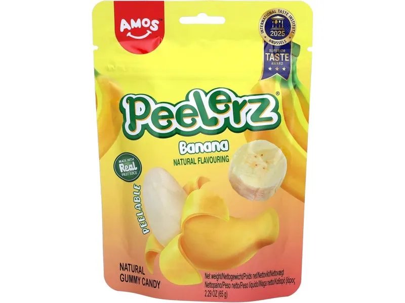 Amos Fruchtgummi Peelerz Banana 65 g Amos Fruchtgummi Peelerz Banana 65 g