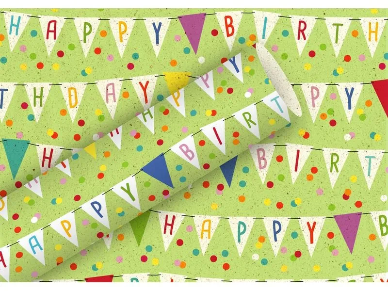 Braun + Company Geschenkpapier By Nature Wimpel 1.5 m x 70 cm, Grün Braun + Company Geschenkpapier By Nature Wimpel 1.5 m x 70 cm, Grün